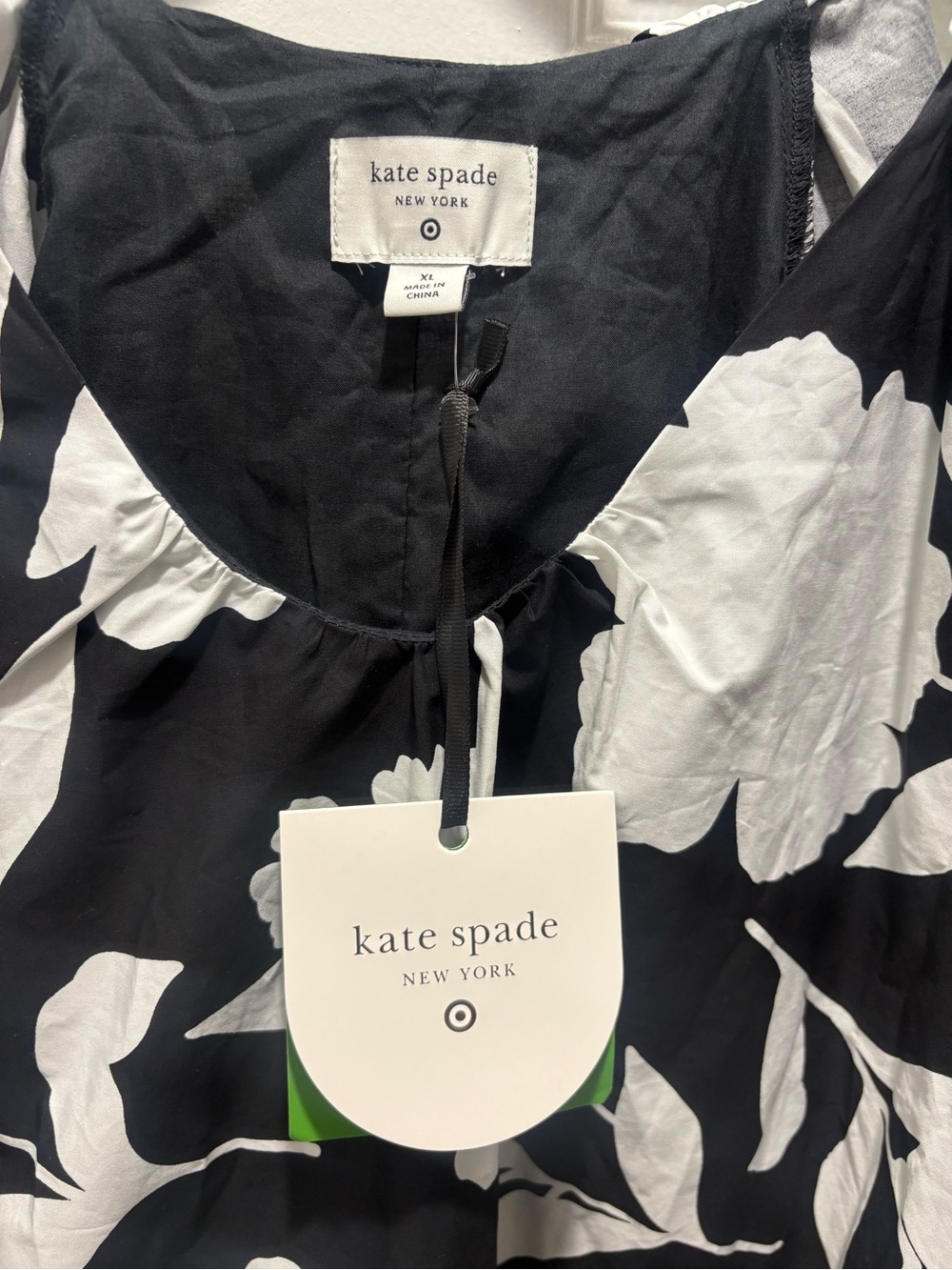 kate spade Black and White Floral Tunic Dress - Picture 6 of 6